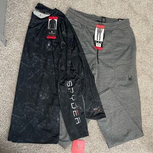 Spyder Charcoal and Black Performance Set Of 2